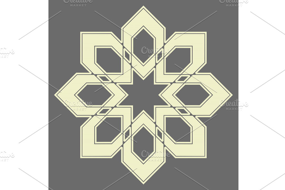 Decorative gray geometric Elegant, an Illustration by RODINA
