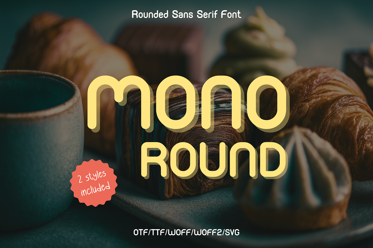 Monoround - Rounded san serif font, a Sans Serif Font by ZoloDesignHub (Photo 1 of 9)
