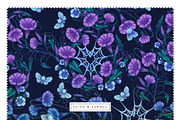 Moths – Gothic Halloween Pattern, a Pattern Graphic by Liiafis (Thumbnail 4 of 8)