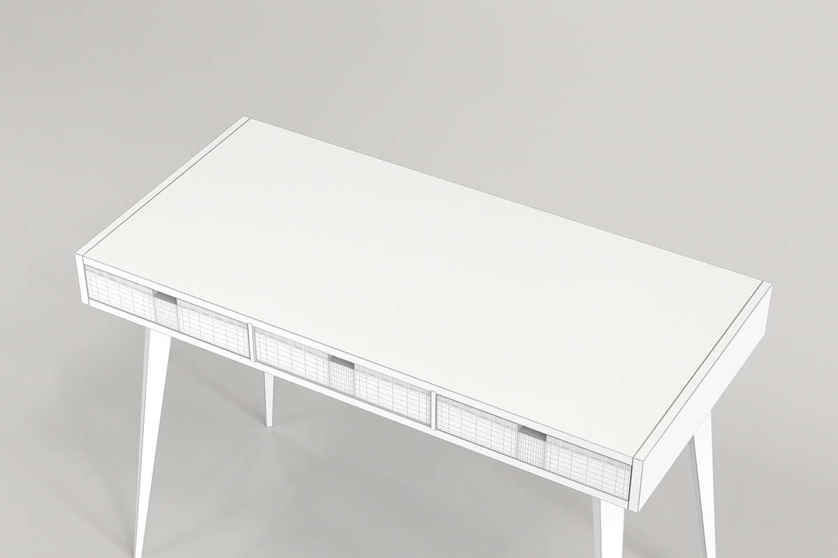 Scandinavian Desk 06, a Furniture 3D Model by maxtracing2 (Photo 5 of 11)