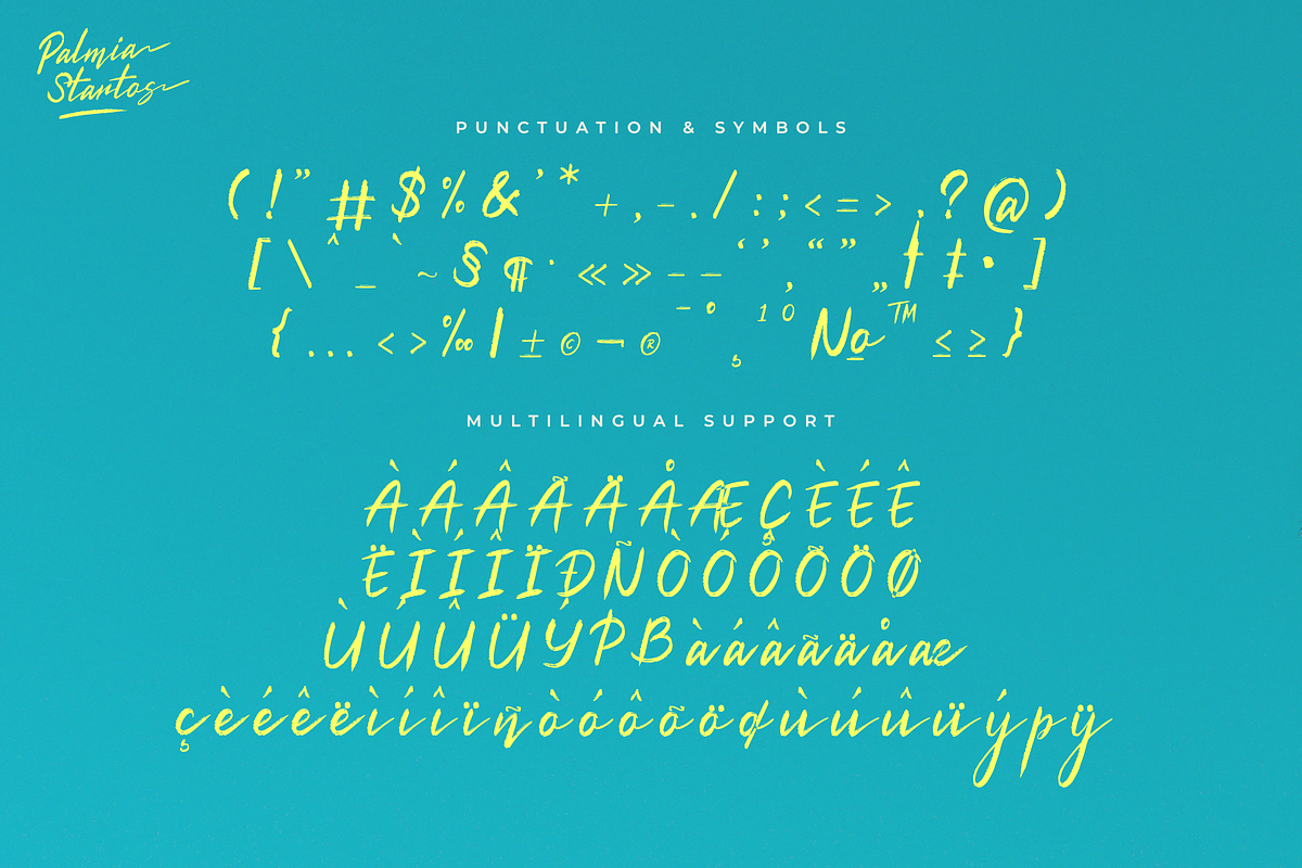 Palmia Startos | Retro Brush Script, a Script Font by gracetype_studio (Photo 13 of 15)