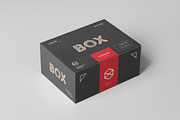 Carton Box Mock-up 135x105x60, a Product Mockup by Yogurt86 (Thumbnail 9 of 10)