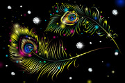 Diamonds in peacock feathers, an Object Graphic by artabramova (Thumbnail 9 of 9)