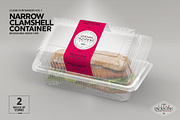 Narrow Clamshell Container Mockup, a Cups & Container Mockup by INCDesign (Thumbnail 9 of 11)