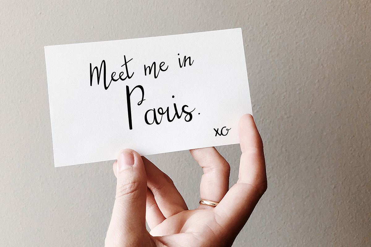 Je T'aime - A Brush Script Font, a Script Font by amberrogals (Photo 6 of 9)