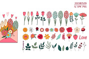 Vintage Valentine's Day. Retro 70s., an Object Graphic by Sofico (Thumbnail 15 of 16)