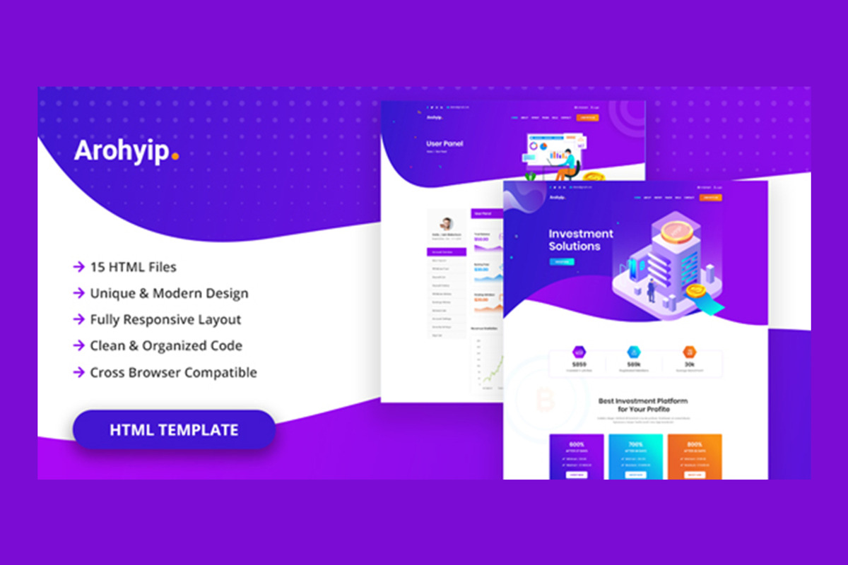 Arohyip - HYIP Investment Template, a HTML Template by THESOFTKING