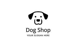 Cute Dog Logo Template