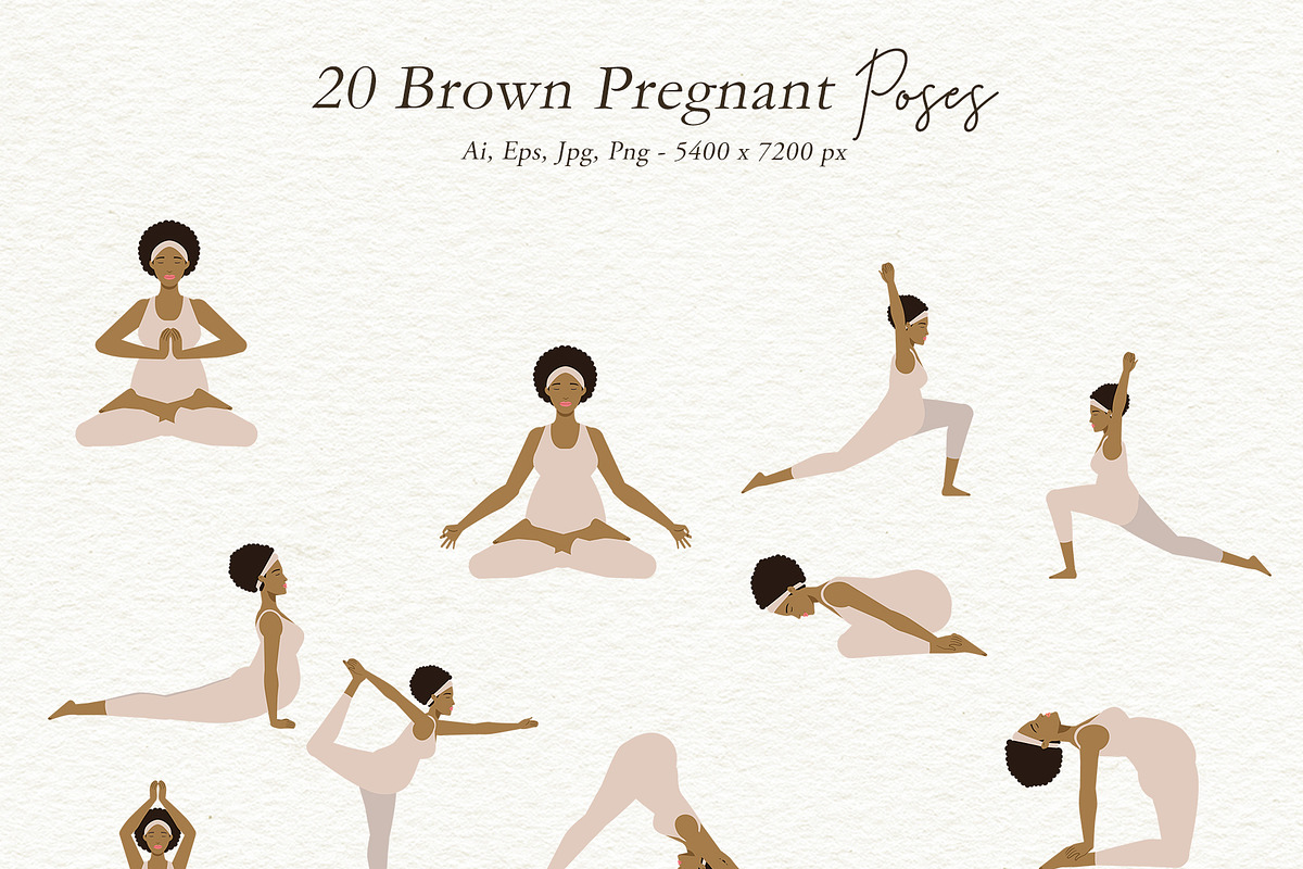 Yoga Women Illustrations Big Pack, a Person Illustration by Motion-Box (Photo 10 of 27)