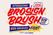 Brosign Brush Typeface, a Handwritten Font by alit design (Thumbnail 1 of 20)