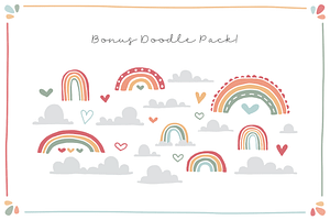 Vintage Rainbows Font