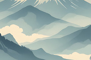 Asian Land Scape, a Decorative Illustration by Sharon Schwalbe (Thumbnail 3 of 3)