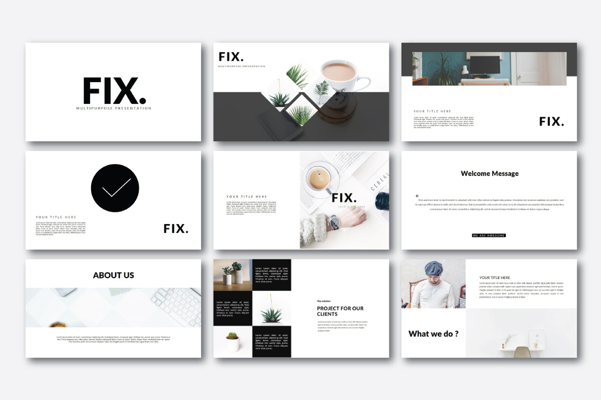 Fix Minimal Powerpoint, a Presentation Template by Defa Visual (Photo 2 of 14)