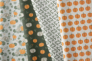 Autumn Pumpkins patterns set, a Pattern Graphic by Cozy pattern shop (Thumbnail 3 of 5)