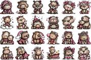 Cute Capybara Nursery Clipart, an Animal Illustration by Sublimation Artist (Thumbnail 2 of 6)