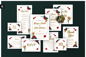 Wedding Suite Tropical Theme, an Invitation Template by Neermana