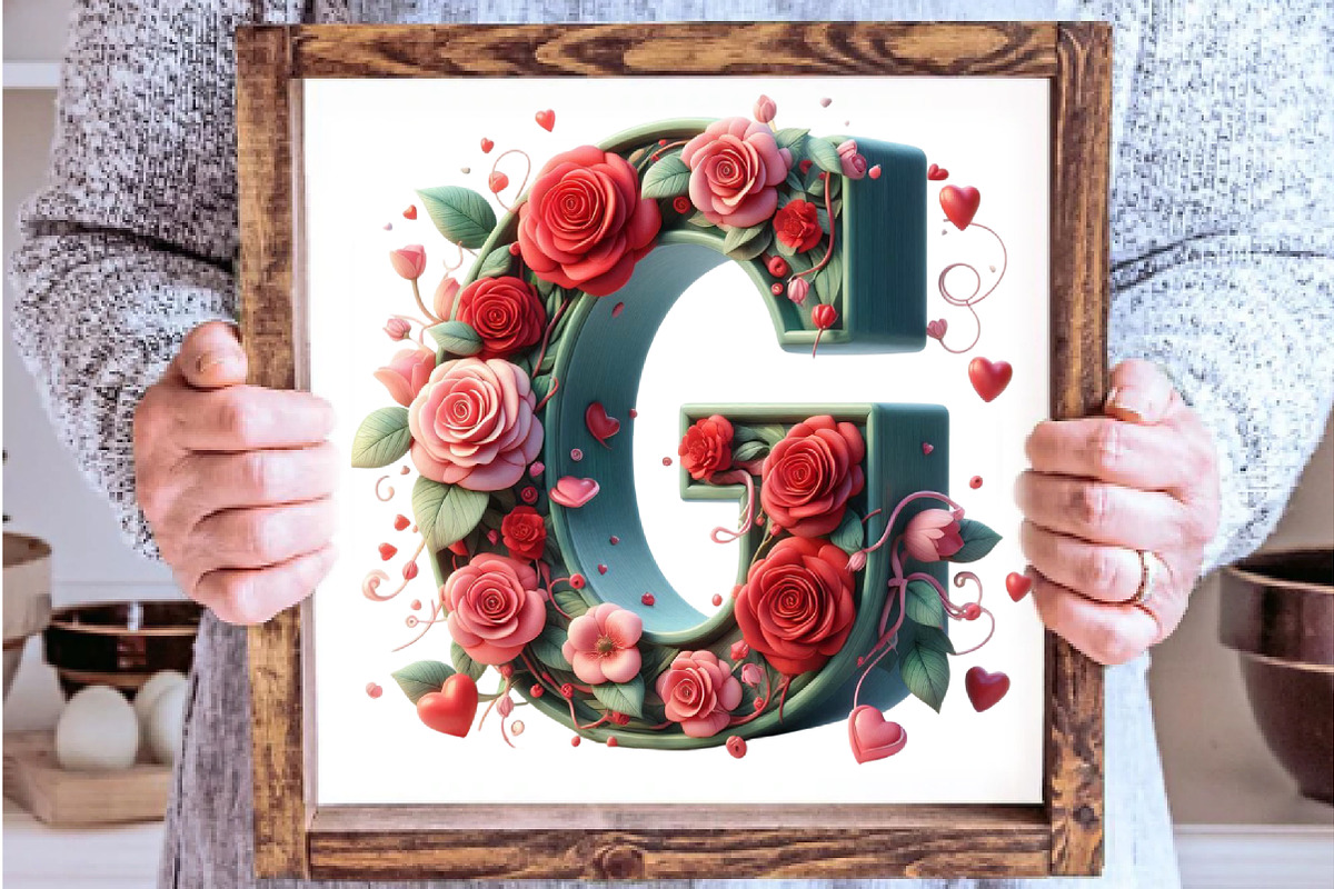 Valentine's Letters Clipart Bundle, an Illustration by SinaCreation (Photo 7 of 7)