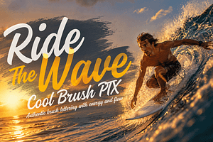 Cool Brush PTX — Brush Font, a Script Font by vectalex