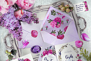 The Peony Symphony | Allegro Fuchsia, a Decorative Illustration by Inna Sinano (Thumbnail 3 of 11)