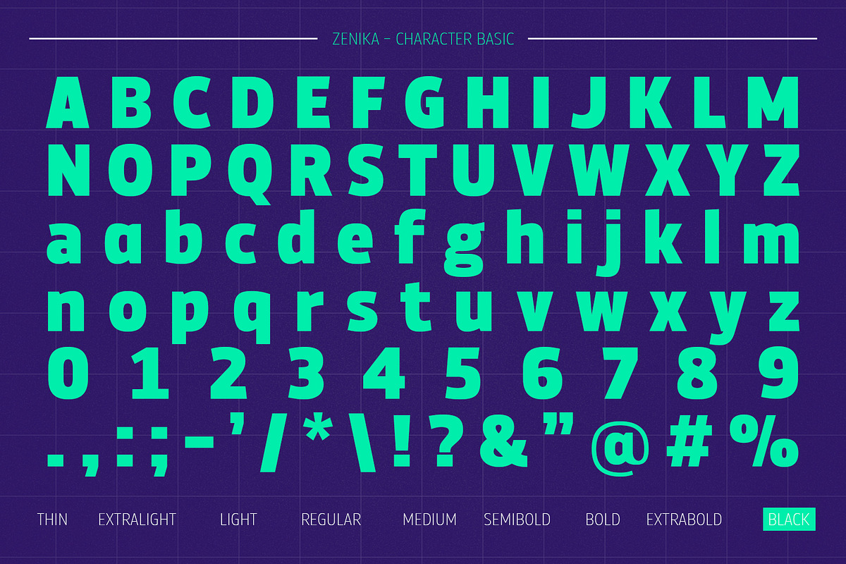 Zenika – Geometric Sans, a Sans Serif Font by Almarkhatype (Photo 11 of 12)