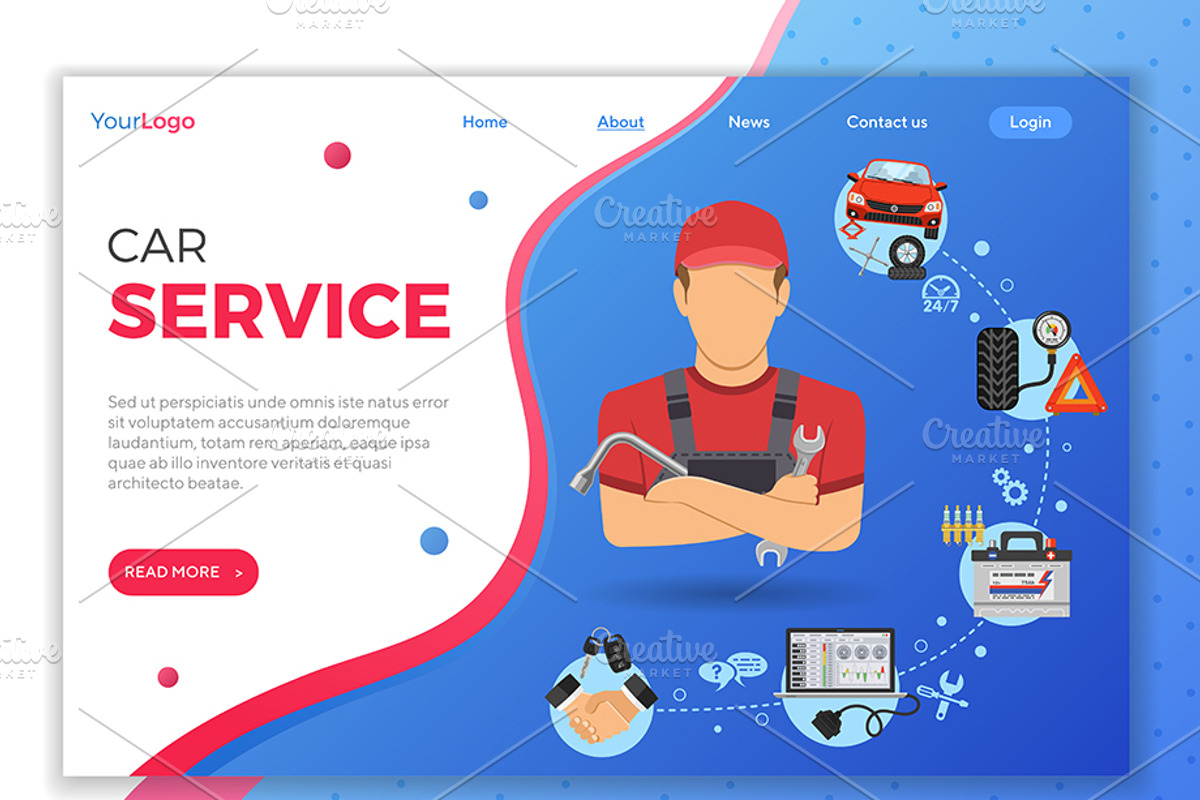Car Services Concepts, a Technology Illustration by TAlex (Photo 5 of 7)