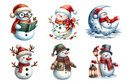 Snowman Winter Clipart, an Illustration by Daily.Designs (Thumbnail 4 of 4)