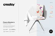 Fleece Blanket 2 Mockup Set, a Product Mockup by creatsy4 (Thumbnail 1 of 8)