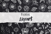 Floral Lineart, an Illustration by Petite Salade (Thumbnail 1 of 2)