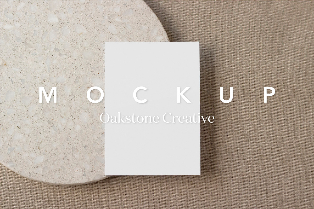 Contemporary Greeting Card Mockup, a Household Mockup by OakstoneCreative (Photo 1 of 8)