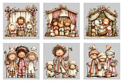 Whimsical Spring Nativity Scene, an Illustration by Black Bird Studio (Thumbnail 5 of 5)