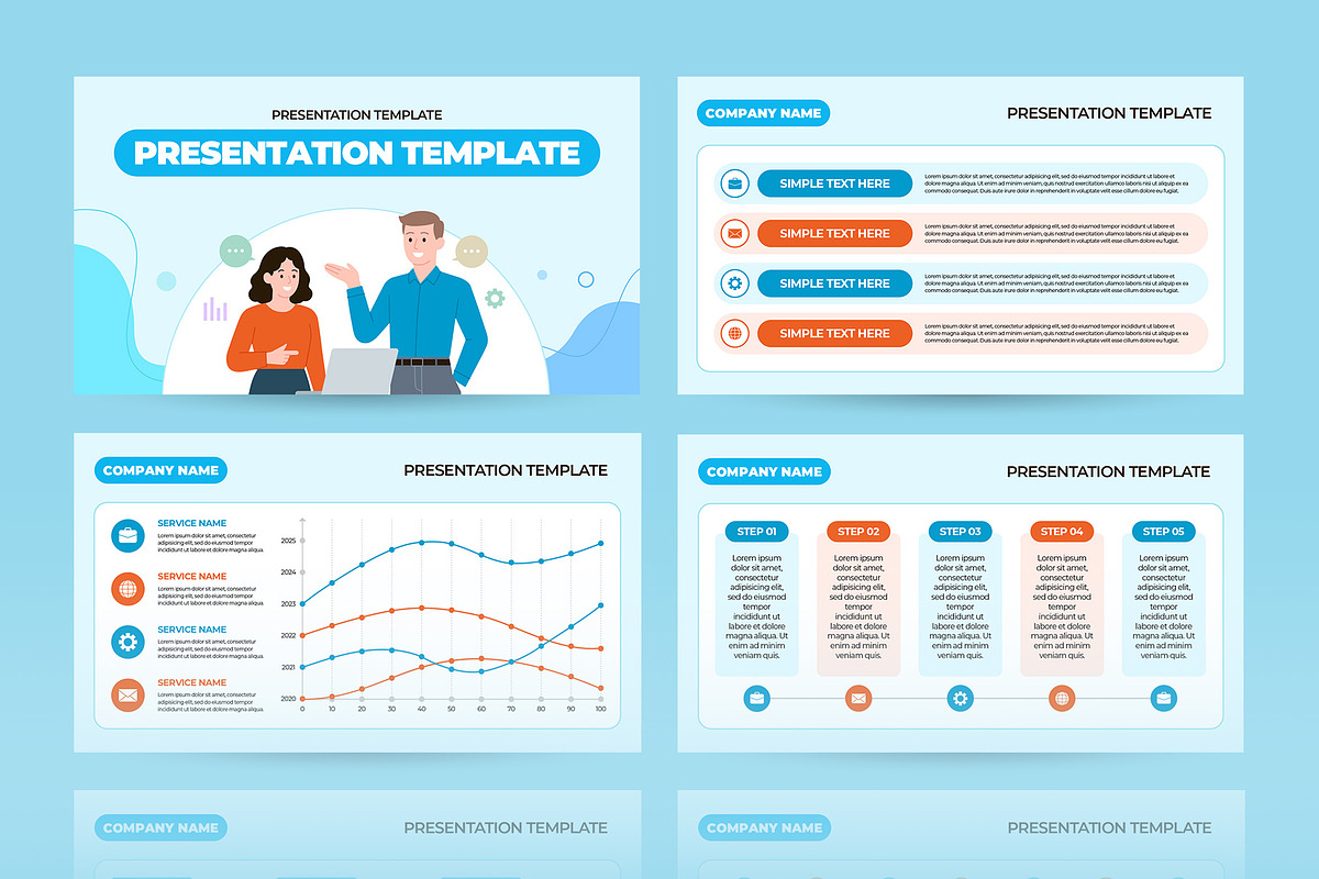 Business Plan PowerPoint Template, a Presentation Template by CreativeUP (Photo 5 of 6)