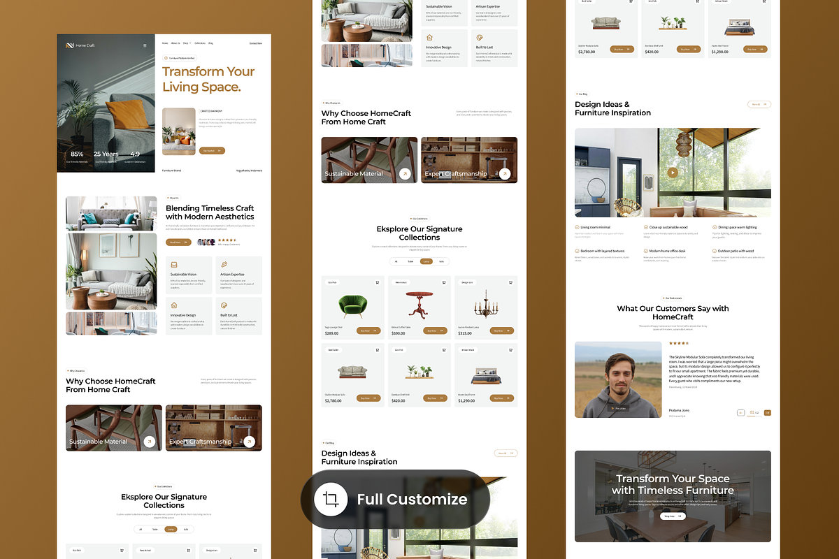 Home Craft - Furniture Landing Page preview 3