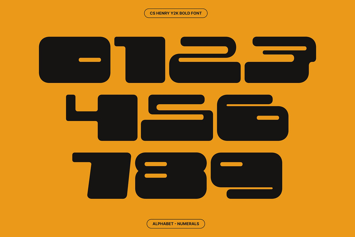 CS Henry – Y2K Font, a Sans Serif Font by Craft Supply Co. (Photo 4 of 8)