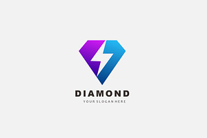 Diamond Design Logo Gradient Color