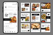 Food Social Media Post Template, a Social Media Template by CreativeShaper (Thumbnail 1 of 3)