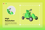 Garden Tool Set & Equipment 3D Icon, an Object Illustration by twinstd (Thumbnail 3 of 6)