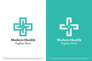 Modern Health Logo Design Template, a Branding & Logo Template by Morvana Crew
