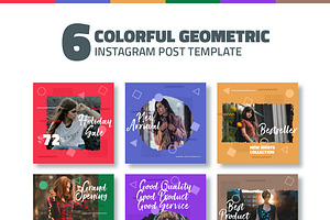 Colorful Geometric Instagram Post