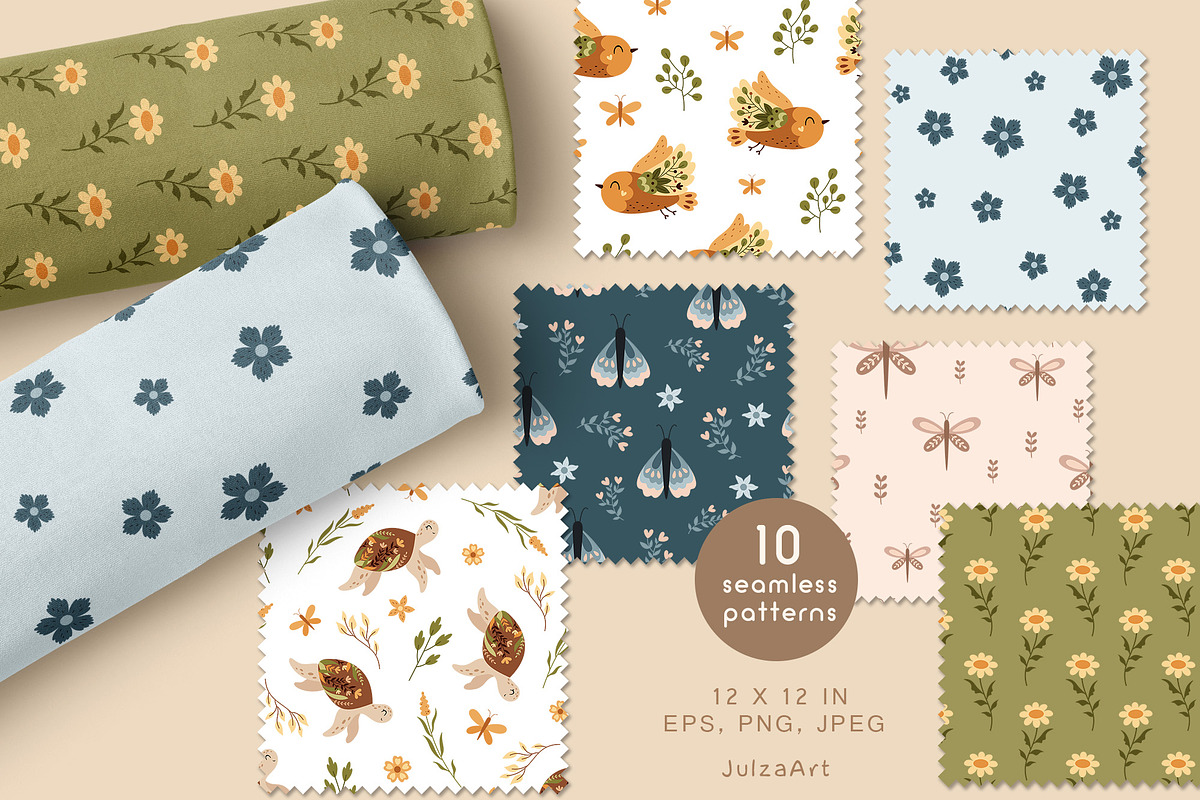 Floral animals collection, an Animal Illustration by JulzaArt (Photo 6 of 9)