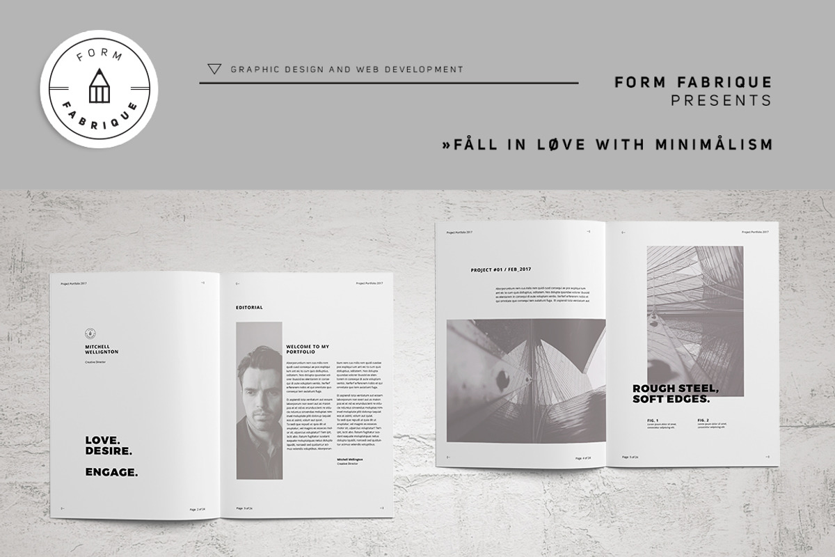Minimalism Portfolio, a Brochure Template by Form Fabrique (Photo 6 of 16)