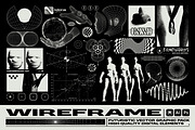 Retro Futuristic Wireframe Pack, an Object Graphic by BonkiStudio (Thumbnail 1 of 9)