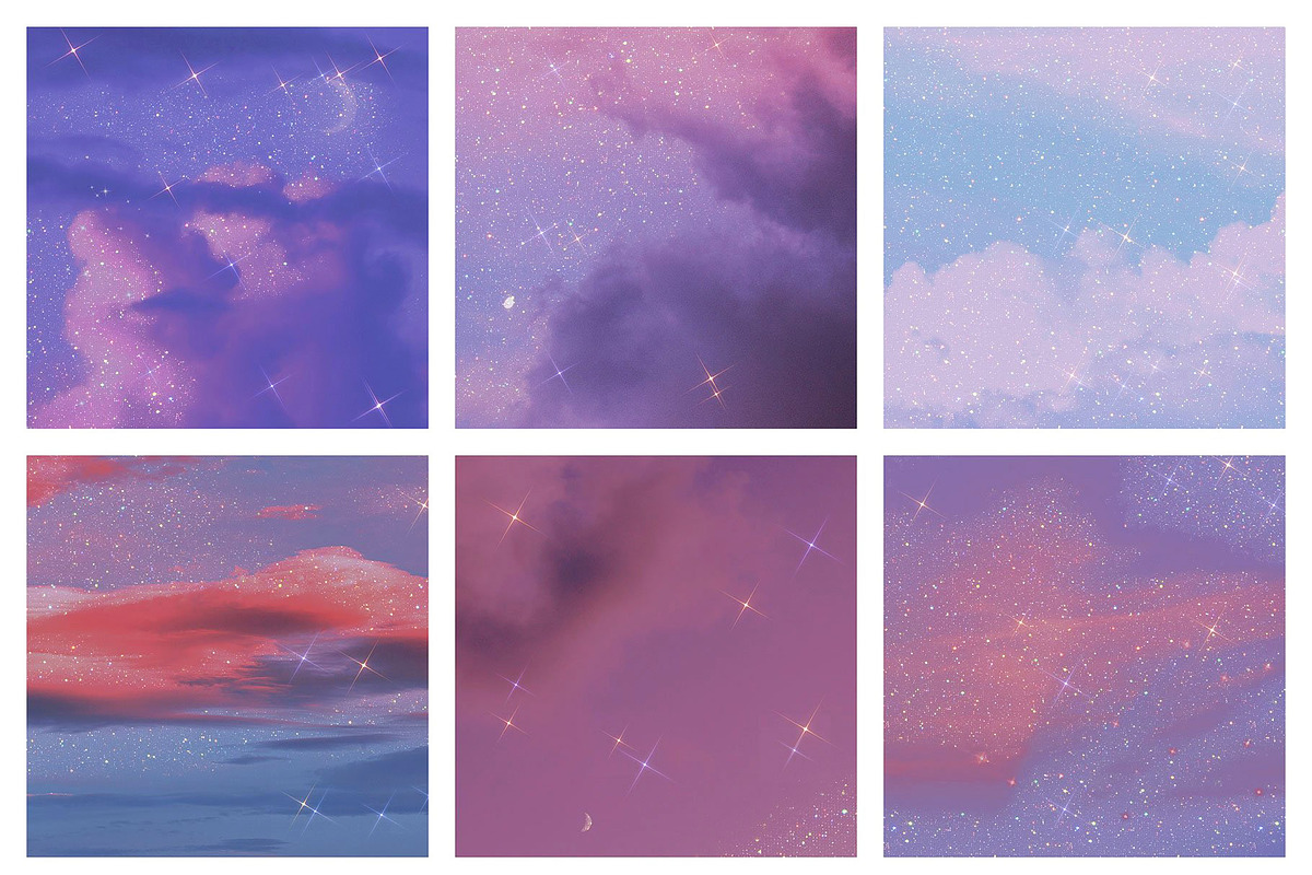 Aesthetic Sky Backgrounds, a Texture Graphic by by creative paper (Photo 10 of 11)