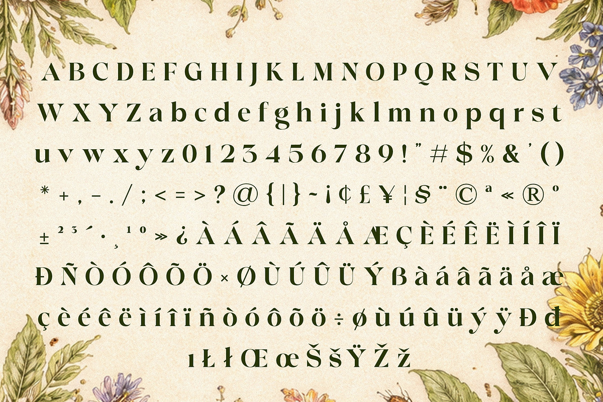 Roshine – Elegant Vintage Serif Font, a Serif Font by Vampstudio (Photo 11 of 12)