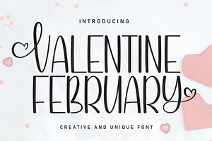 Valentine February Script Font