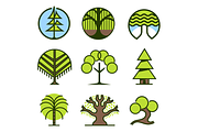 Minimal Trees Vector Icons, an Illustration by Vector Man (Thumbnail 4 of 4)