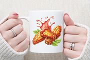 Fast Food Watercolor Clipart, an Illustration by Sublimation Artist (Thumbnail 5 of 6)