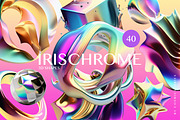 3D IRISCHROME abstract objects, an Object Graphic by CarmineType (Thumbnail 1 of 8)