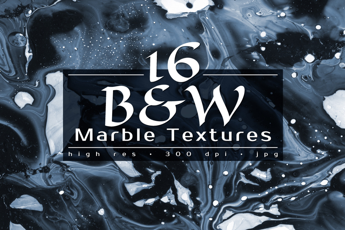 B&W Marble Textures, a Texture Graphic by ekaart (Photo 1 of 7)