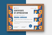 Modern Geometric Certificate Templat, a Print Template by twinstd (Thumbnail 3 of 3)