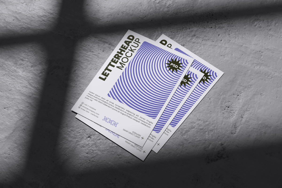 Letterhead Mockup, an Advertising Mockup by Rielismee (Photo 2 of 5)